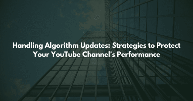 Handling Algorithm Updates